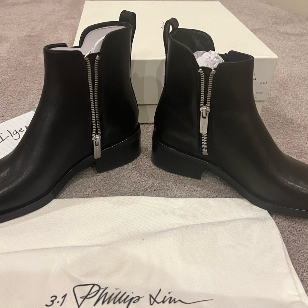 3.1 Phillip Lim Black Ankle Boots